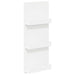 Raft pentru reviste cu raft Alb 51 x 11 x 102 cm Lemn compozit - WALTI WALTI