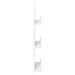 Raft pentru reviste cu raft Alb 51 x 11 x 102 cm Lemn compozit - WALTI WALTI