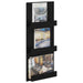 Raft pentru reviste Stejar Negru 43 x 11 x 102 cm Lemn compozit - WALTI WALTI