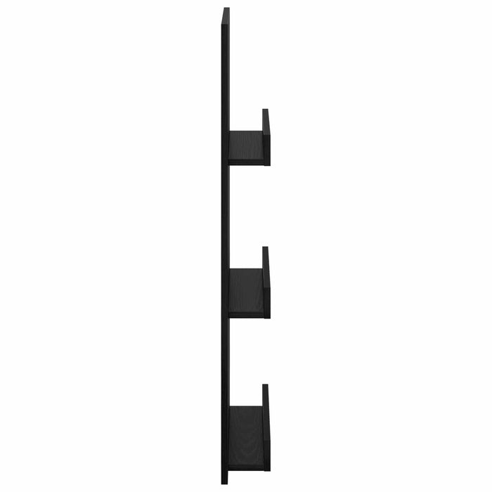 Raft pentru reviste Stejar Negru 43 x 11 x 102 cm Lemn compozit - WALTI WALTI