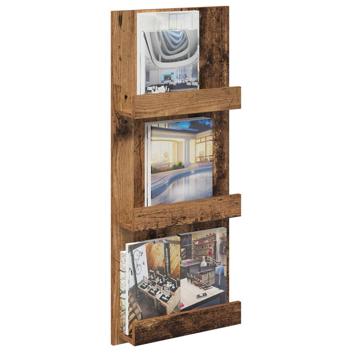 Raft pentru reviste Lemn vechi 43 x 11 x 102 cm Lemn compozit - WALTI WALTI
