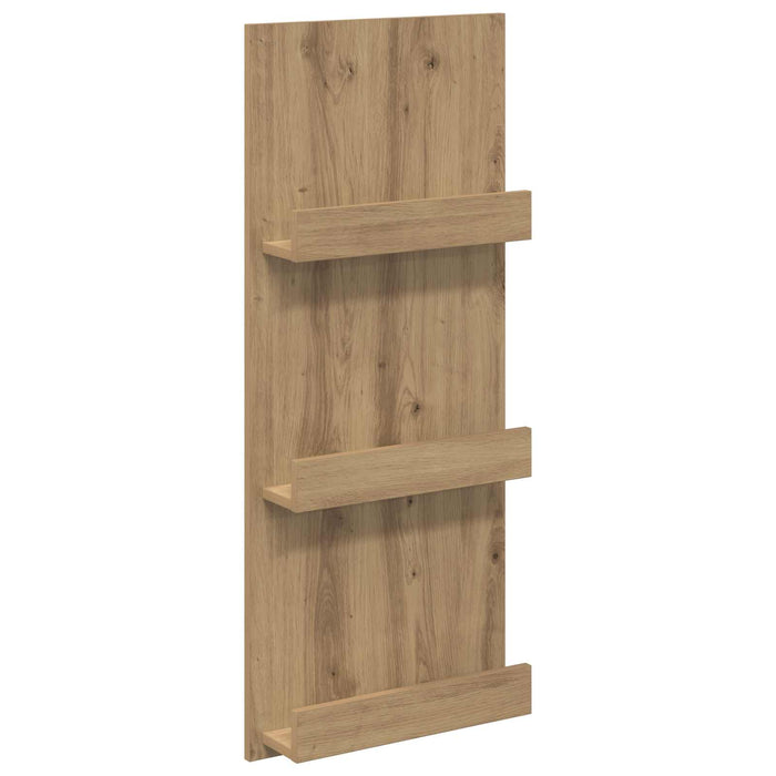 Raft pentru reviste cu raft Stejar Artizanal 43 x 11 x 102 cm - WALTI WALTI