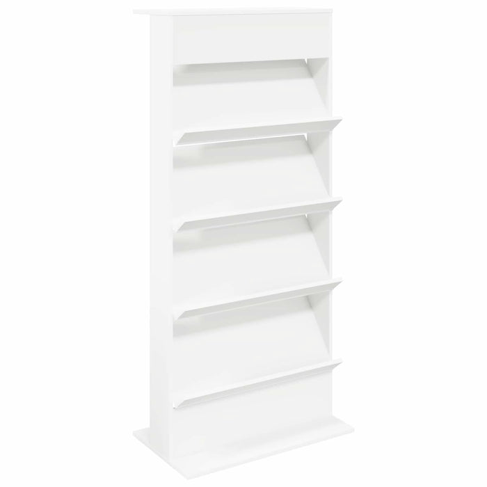 Raft pentru reviste cu raft Alb 70 x 41 x 156 cm Lemn compozit - WALTI WALTI