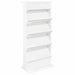 Raft pentru reviste cu raft Alb 70 x 41 x 156 cm Lemn compozit - WALTI WALTI