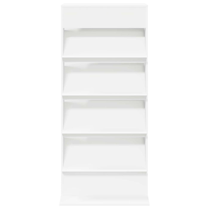 Raft pentru reviste cu raft Alb 70 x 41 x 156 cm Lemn compozit - WALTI WALTI