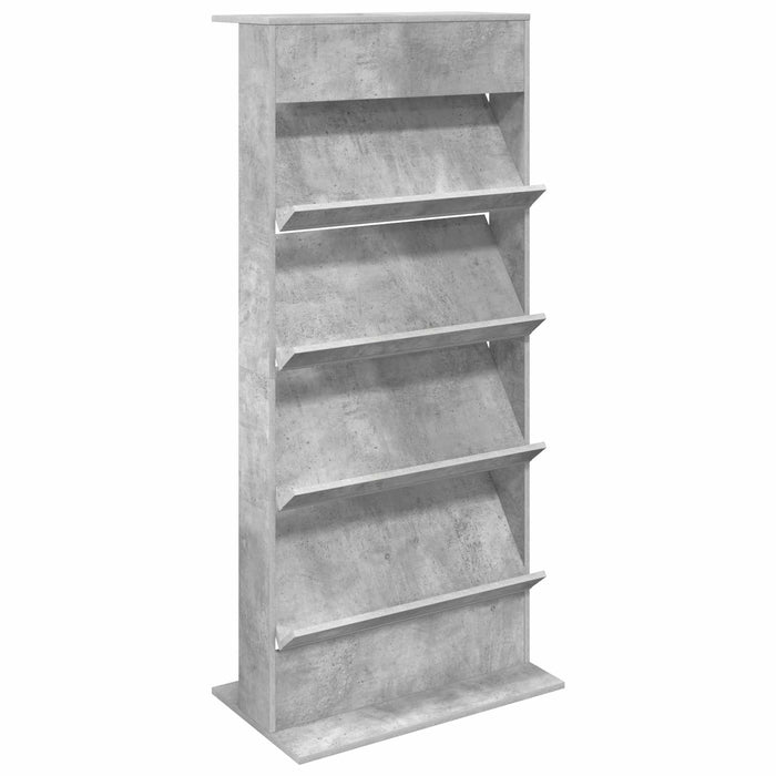 Raft pentru reviste cu raft Gri din beton 70 x 41 x 156 cm - WALTI WALTI