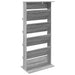 Raft pentru reviste Gri Sonoma 70 x 41 x 156 cm Lemn compozit - WALTI WALTI