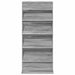 Raft pentru reviste Gri Sonoma 70 x 41 x 156 cm Lemn compozit - WALTI WALTI