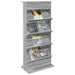 Raft pentru reviste Gri Sonoma 70 x 41 x 156 cm Lemn compozit - WALTI WALTI