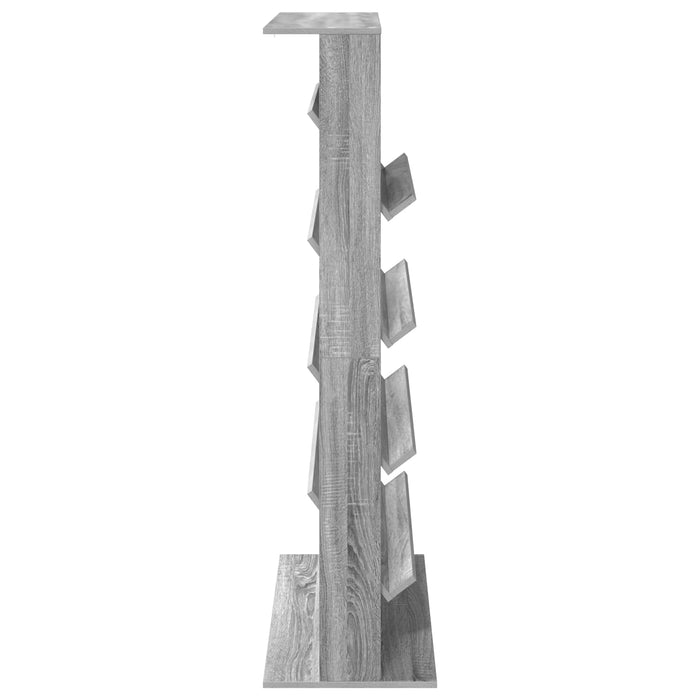 Raft pentru reviste Gri Sonoma 70 x 41 x 156 cm Lemn compozit - WALTI WALTI