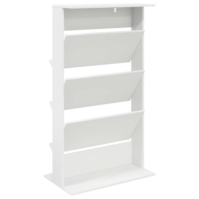 Raft pentru reviste cu raft Alb 70 x 41 x 126 cm Lemn compozit - WALTI WALTI