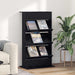 Raft pentru reviste Stejar Negru 70 x 41 x 126 cm Lemn compozit - WALTI WALTI