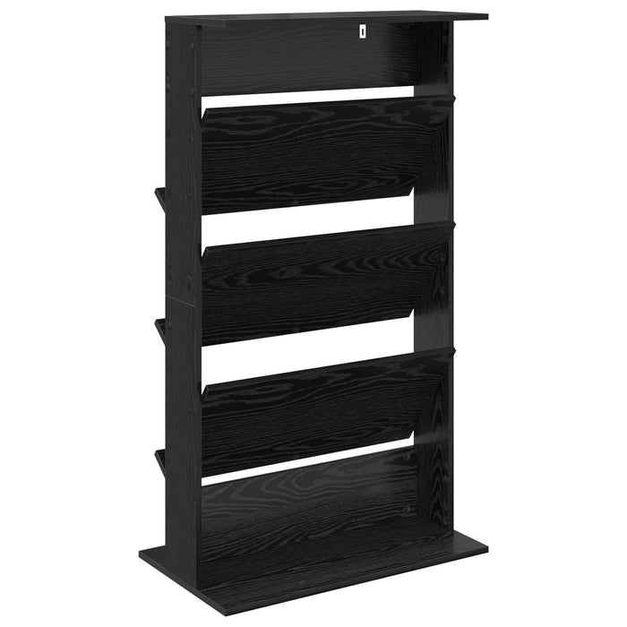 Raft pentru reviste Stejar Negru 70 x 41 x 126 cm Lemn compozit - WALTI WALTI