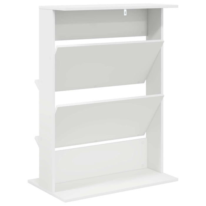 Raft pentru reviste cu raft Alb 70 x 41 x 96 cm Lemn compozit - WALTI WALTI