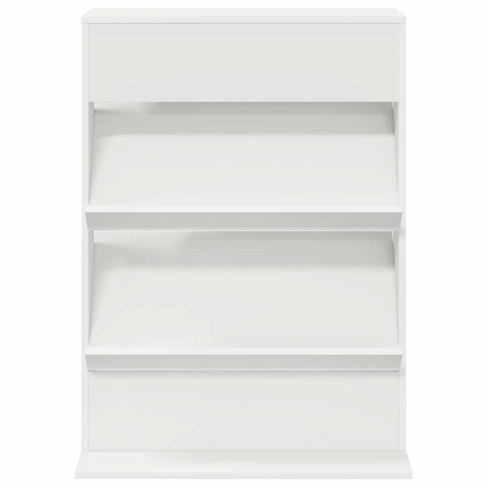 Raft pentru reviste cu raft Alb 70 x 41 x 96 cm Lemn compozit - WALTI WALTI