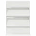 Raft pentru reviste cu raft Alb 70 x 41 x 96 cm Lemn compozit - WALTI WALTI