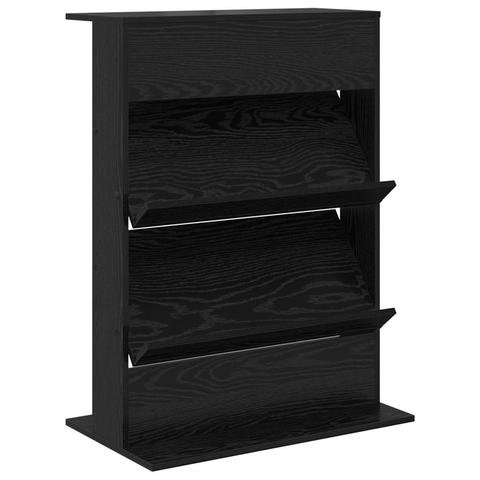 Raft pentru reviste Stejar Negru 70 x 41 x 96 cm Lemn compozit - WALTI WALTI
