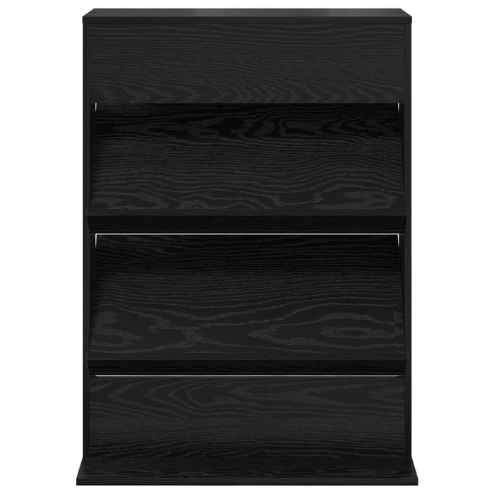 Raft pentru reviste Stejar Negru 70 x 41 x 96 cm Lemn compozit - WALTI WALTI
