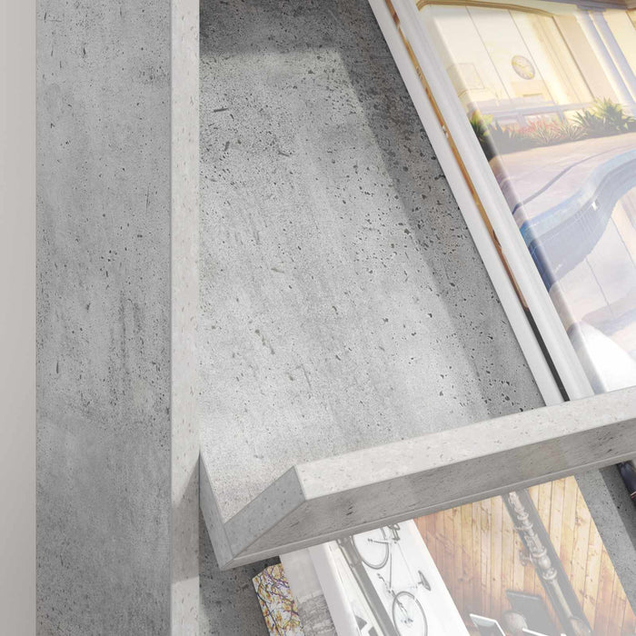 Raft pentru reviste Gri din beton 70 x 41 x 96 cm Lemn compozit - WALTI WALTI