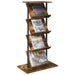 Raft pentru reviste cu raft Stejar fumuriu 68 x 40 x 123.5 cm - WALTI WALTI