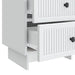 Dulap de noapte Alb 43 x 34,5 x 47,5 cm Lemn prelucrat - WALTI WALTI