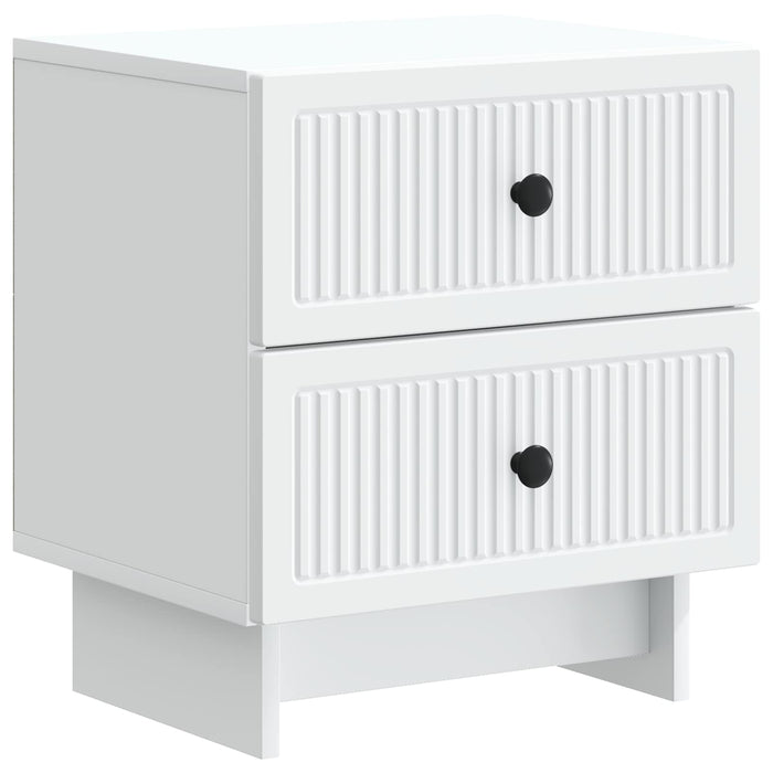 Dulap de noapte Alb 43 x 34,5 x 47,5 cm Lemn prelucrat - WALTI WALTI