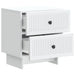Dulap de noapte Alb 43 x 34,5 x 47,5 cm Lemn prelucrat - WALTI WALTI