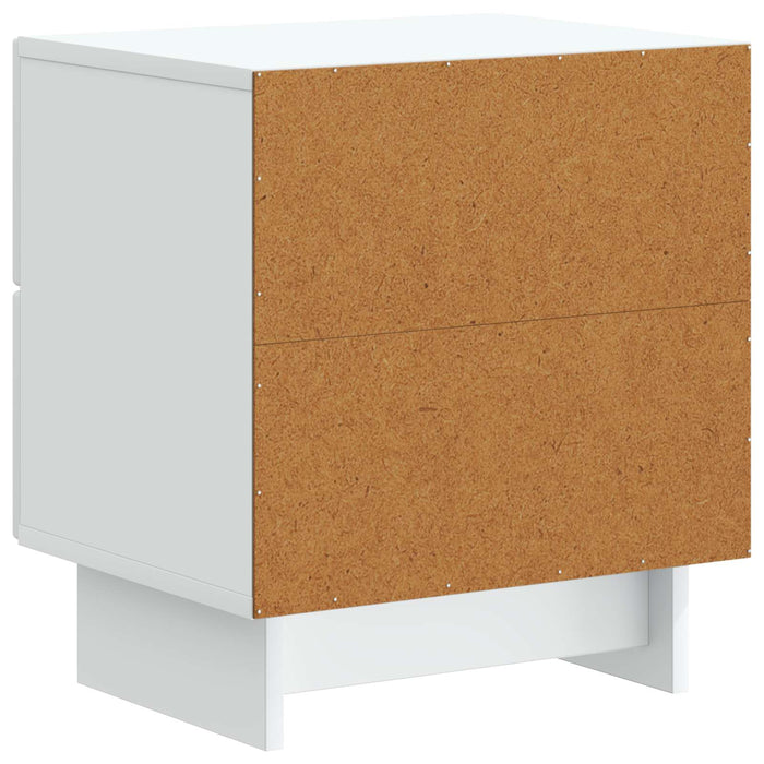 Dulap de noapte Alb 43 x 34,5 x 47,5 cm Lemn prelucrat - WALTI WALTI