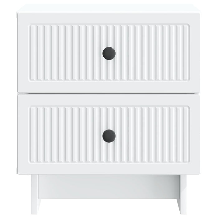 Dulap de noapte Alb 43 x 34,5 x 47,5 cm Lemn prelucrat - WALTI WALTI