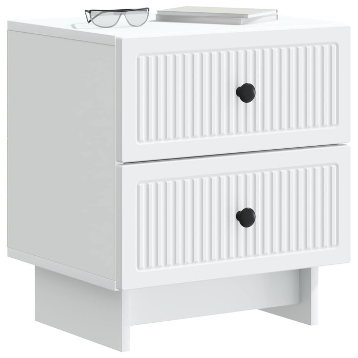 Dulap de noapte Alb 43 x 34,5 x 47,5 cm Lemn prelucrat - WALTI WALTI
