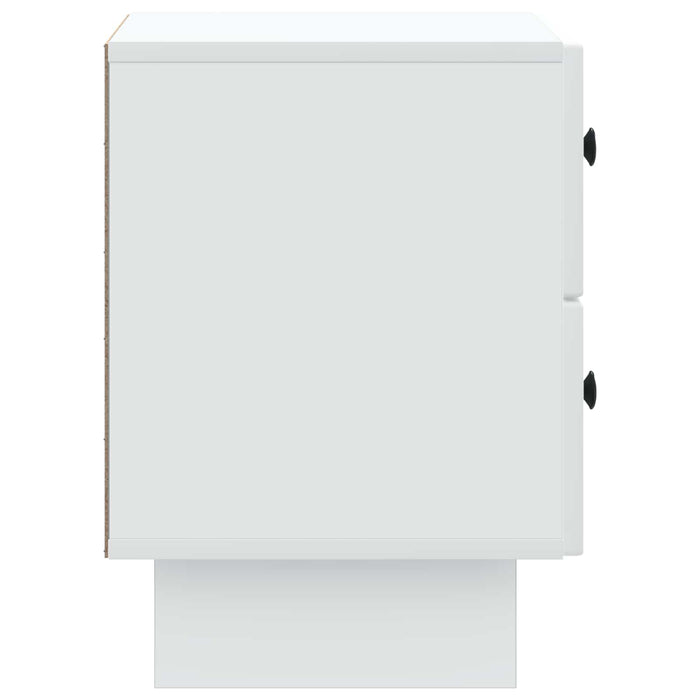 Dulap de noapte Alb 43 x 34,5 x 47,5 cm Lemn prelucrat - WALTI WALTI