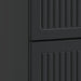 Dulap de noapte 2 pcs Negru 43 x 34,5 x 47,5 cm Lemn prelucrat - WALTI WALTI