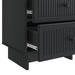 Dulap de noapte 2 pcs Negru 43 x 34,5 x 47,5 cm Lemn prelucrat - WALTI WALTI