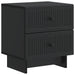Dulap de noapte 2 pcs Negru 43 x 34,5 x 47,5 cm Lemn prelucrat - WALTI WALTI