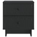 Dulap de noapte 2 pcs Negru 43 x 34,5 x 47,5 cm Lemn prelucrat - WALTI WALTI