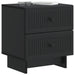 Dulap de noapte 2 pcs Negru 43 x 34,5 x 47,5 cm Lemn prelucrat - WALTI WALTI