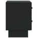 Dulap de noapte 2 pcs Negru 43 x 34,5 x 47,5 cm Lemn prelucrat - WALTI WALTI