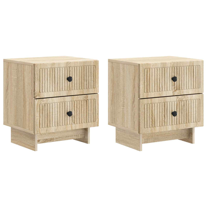 Dulap de noapte 2 pcs Stejar Sonoma 43 x 34,5 x 47,5 cm - WALTI WALTI