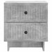 Dulap de noapte Gri Beton 43 x 34,5 x 47,5 cm Lemn prelucrat - WALTI WALTI