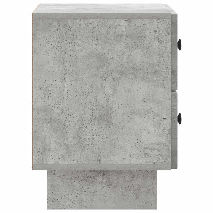 Dulap de noapte Gri Beton 43 x 34,5 x 47,5 cm Lemn prelucrat - WALTI WALTI