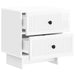 Dulap de noapte cu sertar Alb foarte lucios 43 x 34,5 x 47,5 cm - WALTI WALTI