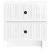 Dulap de noapte cu sertar Alb foarte lucios 43 x 34,5 x 47,5 cm - WALTI WALTI