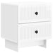Dulap de noapte 2 pcs Alb foarte lucios 43 x 34,5 x 47,5 cm - WALTI WALTI