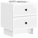 Dulap de noapte 2 pcs Alb foarte lucios 43 x 34,5 x 47,5 cm - WALTI WALTI