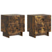 Dulap de noapte 2 pcs Stejar fumuriu 43 x 34,5 x 47,5 cm - WALTI WALTI