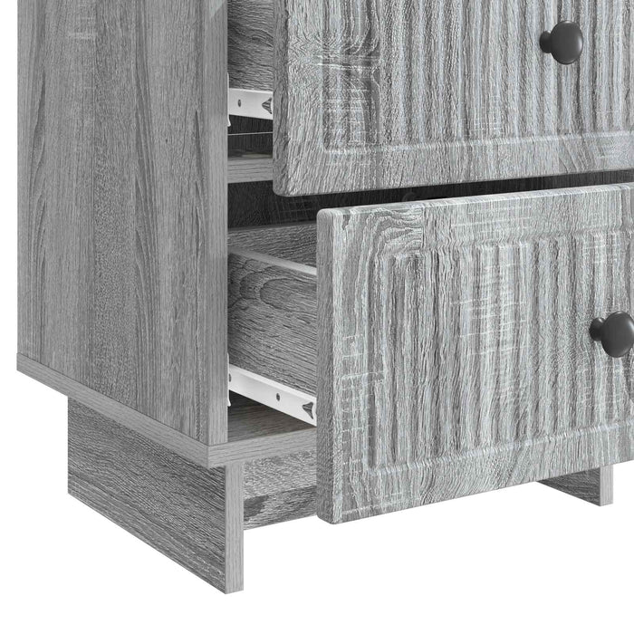 Dulap de noapte Sonoma gri 43 x 34,5 x 47,5 cm Lemn prelucrat - WALTI WALTI