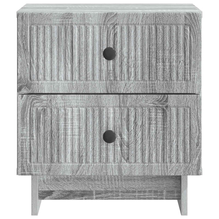 Dulap de noapte Sonoma gri 43 x 34,5 x 47,5 cm Lemn prelucrat - WALTI WALTI