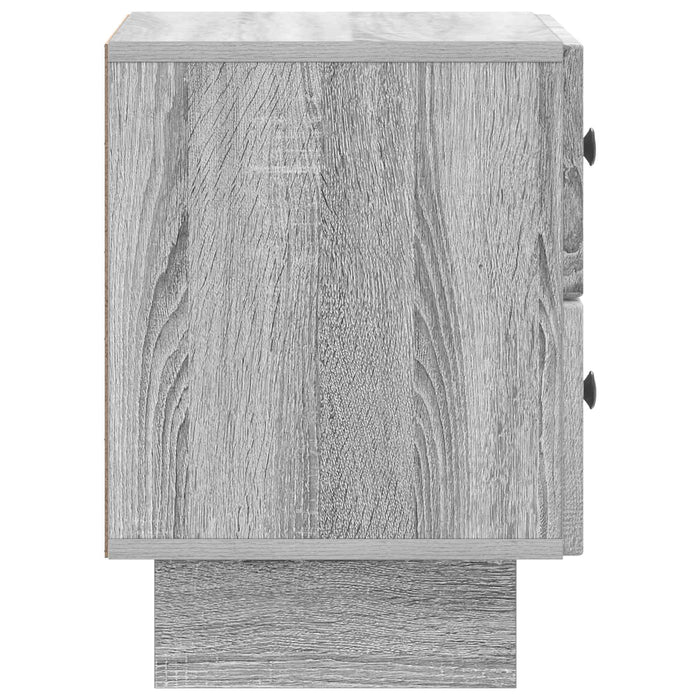 Dulap de noapte Sonoma gri 43 x 34,5 x 47,5 cm Lemn prelucrat - WALTI WALTI