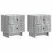 Dulap de noapte cu sertar 2 pcs Sonoma gri 43 x 34,5 x 47,5 cm - WALTI WALTI