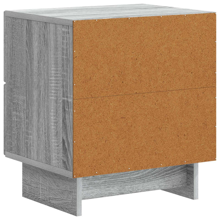 Dulap de noapte cu sertar 2 pcs Sonoma gri 43 x 34,5 x 47,5 cm - WALTI WALTI